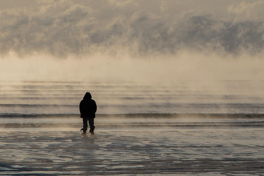 Sea Smoke Thinking Man Photograph by Colin Chase