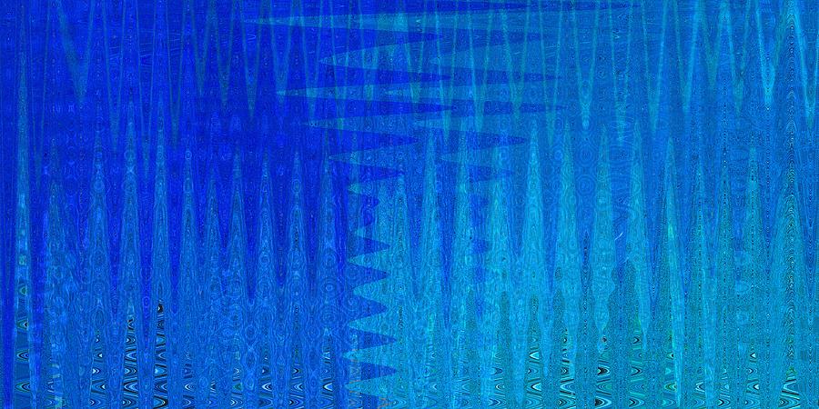 Sea Song Blue on Blue Digital Art by Stephanie Grant