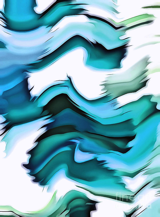 Sea Splash Digital Art by Krissy Katsimbras