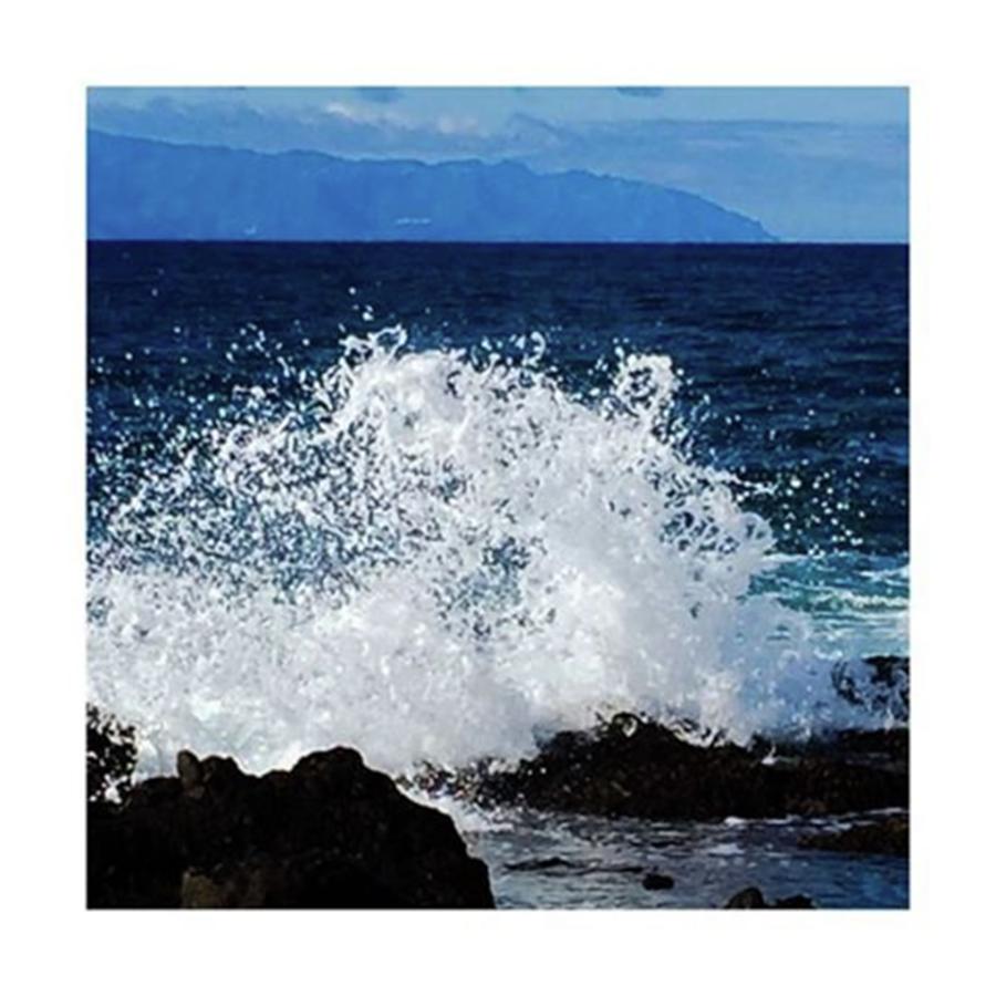 Holiday Photograph - #sea #splash #waves #beach #coast by Charlie McCarthy