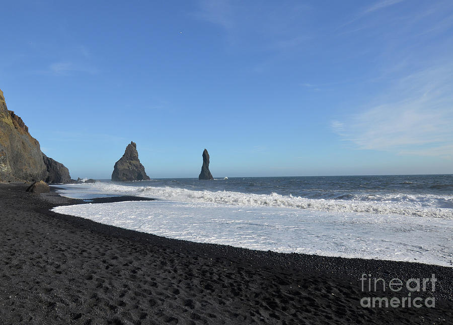 Sea Stacks on a Beach in Southern Iceland Photograph by DejaVu Designs