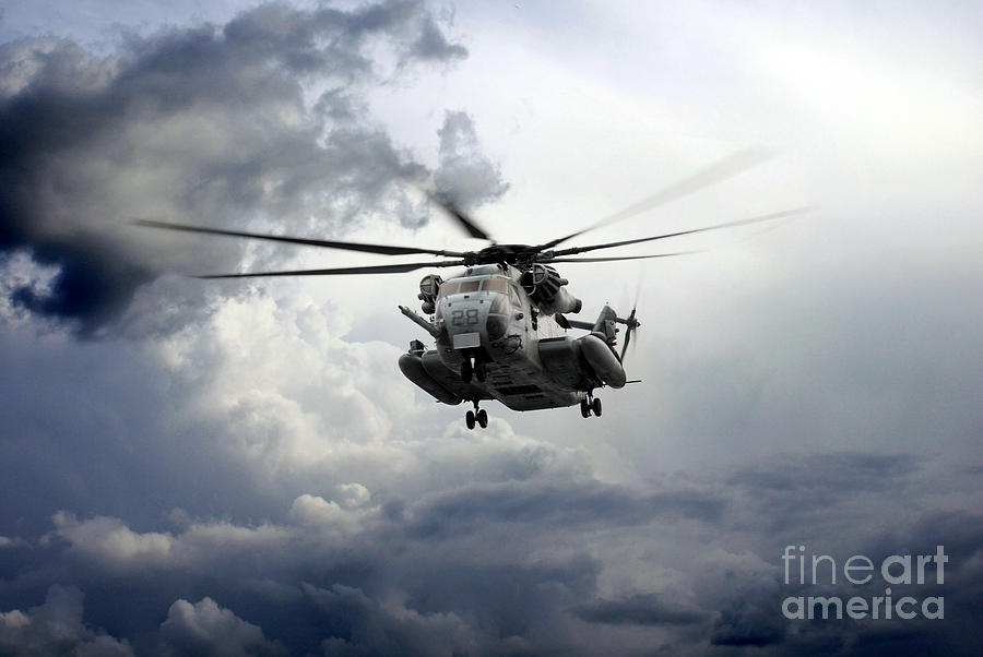 Helicopter Digital Art - Sea Stallion by Airpower Art