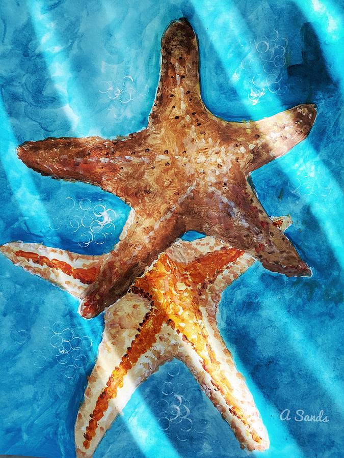 Sea Stars Painting by Anne Sands