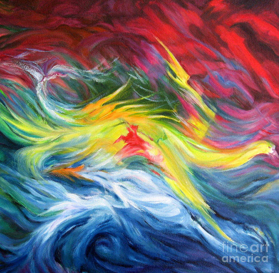 Sea storm.Version. Painting by Maya Bukhina | Fine Art America