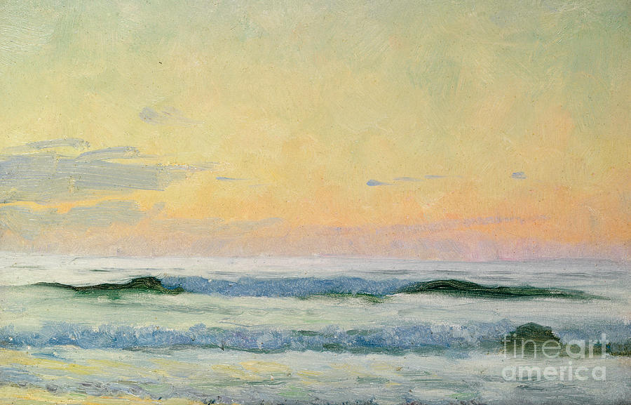 Sea Study Painting by AS Stokes