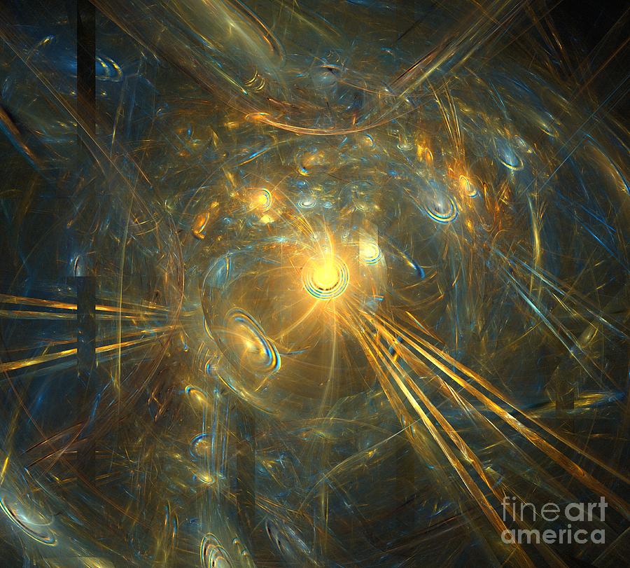 Abstract Digital Art - Sea Suns by Kim Sy Ok
