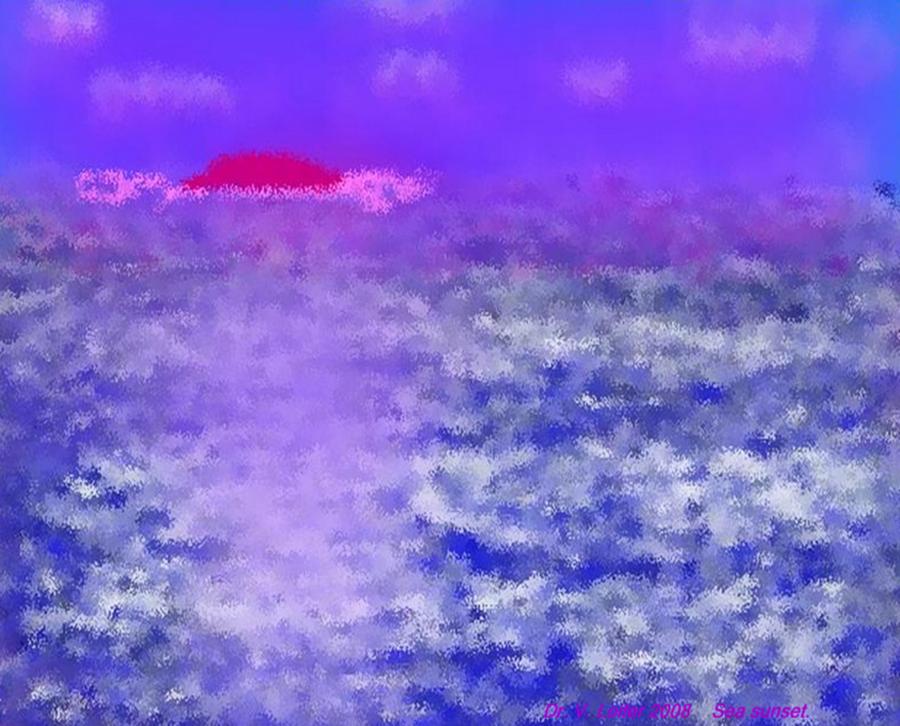 Sea sunset Digital Art by Dr Loifer Vladimir