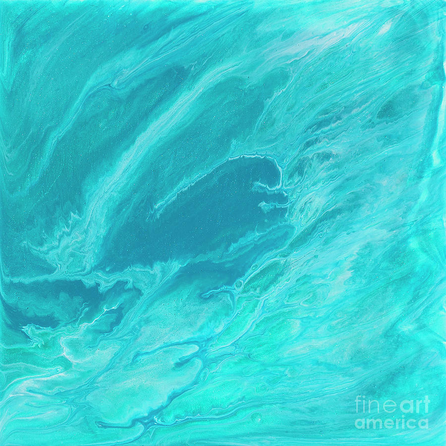 ocean painting from above