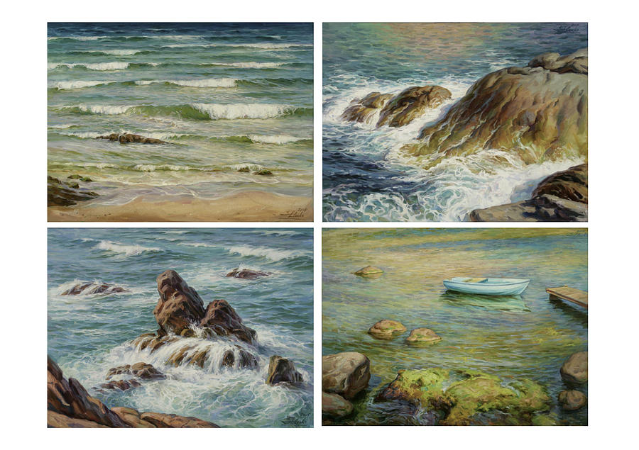 Sea Symphony. Part 1,2,3,4. Painting by Serguei Zlenko