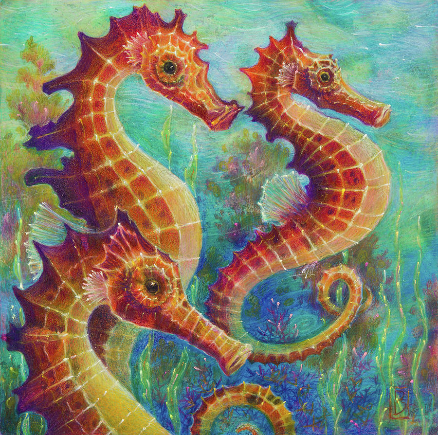 Sea Trio Painting by Lynn Bywaters