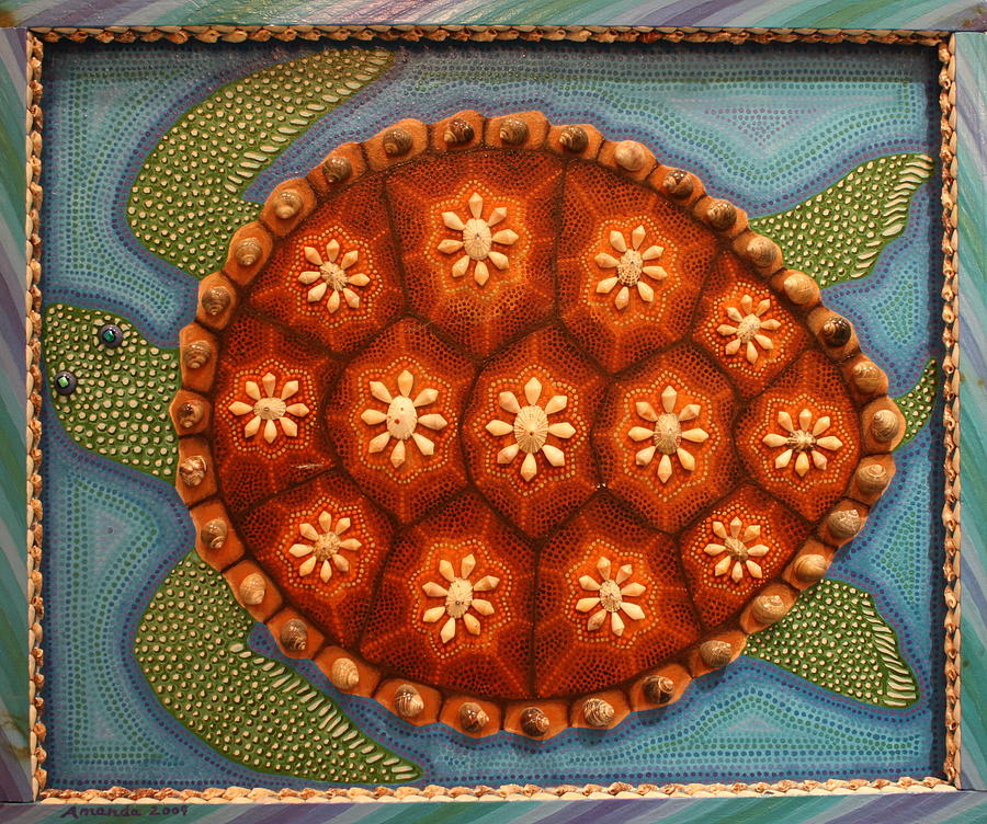 Sea Turtle Painting by Amanda  Lynne