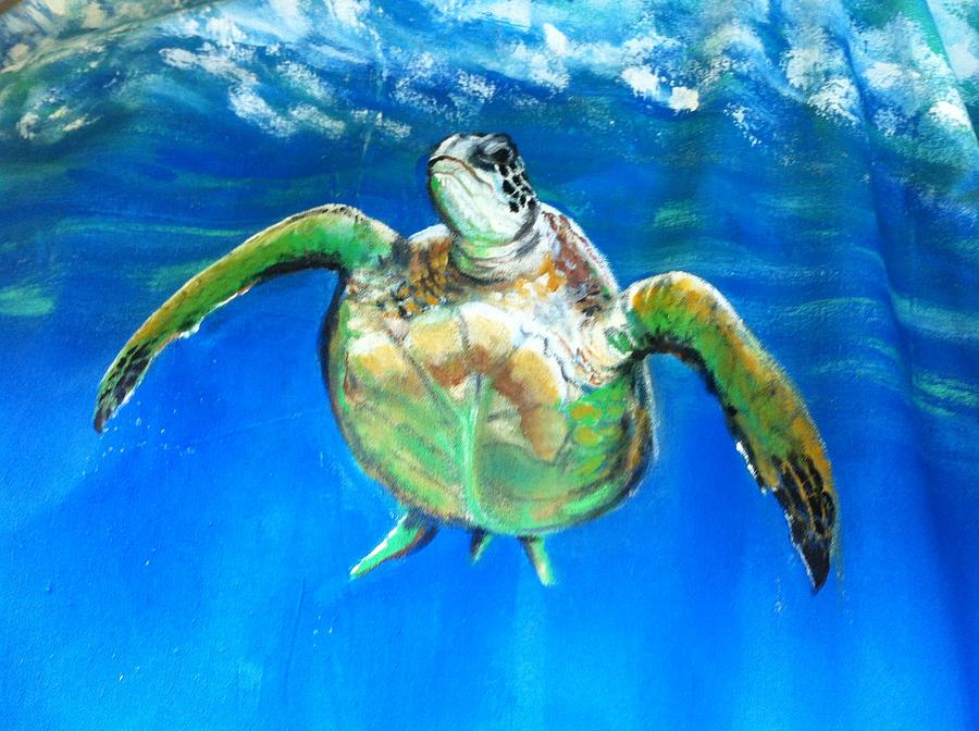 Sea Turtle Painting by Anne Provost - Fine Art America