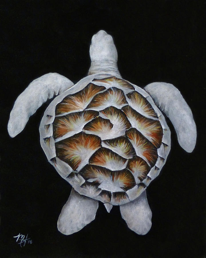 Sea Turtle Center Painting by Michelle Iglesias - Fine Art America