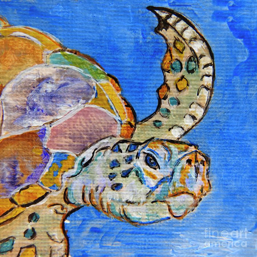 Sea Turtle Painting by Ella Kaye Dickey