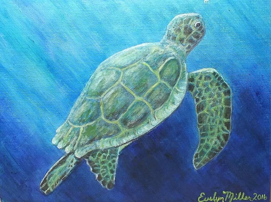 Sea Turtle Painting by Evelyn Miller - Fine Art America