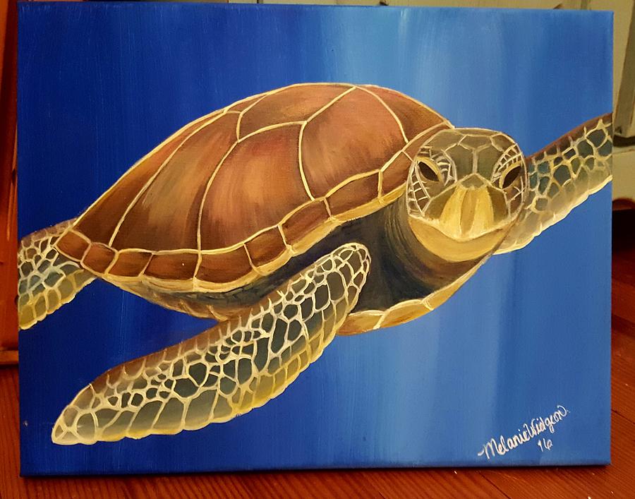 Sea Turtle Painting by Melanie Widgeon - Fine Art America