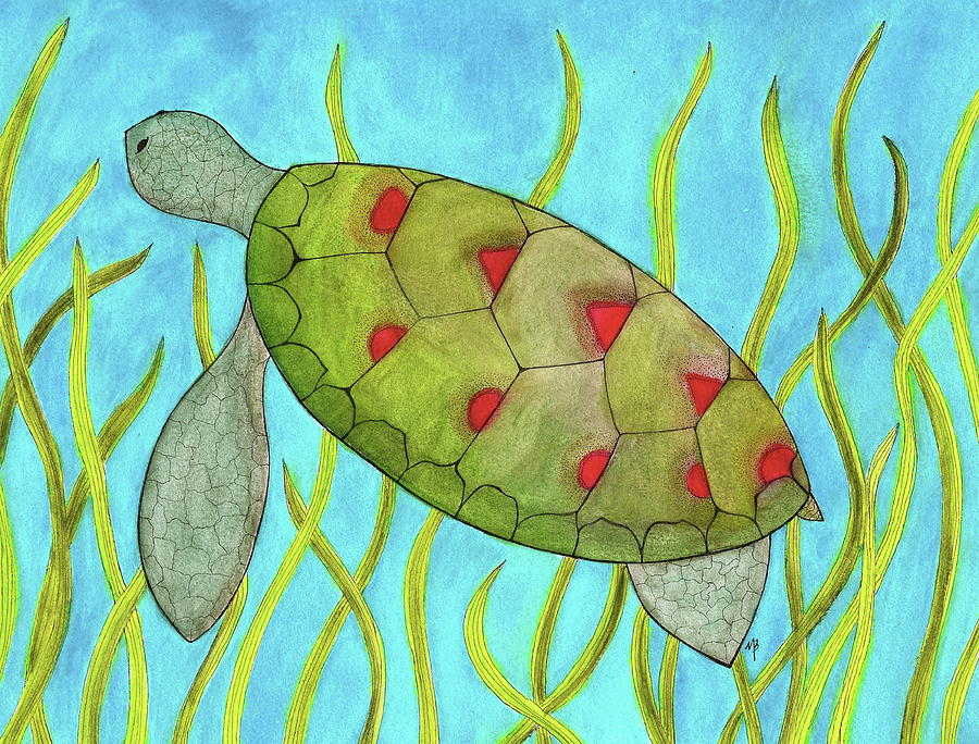 Sea Turtle Painting by Michele Bullock - Fine Art America