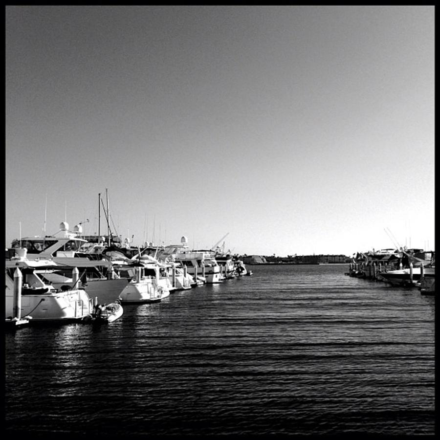 Sandiego Photograph - Sea View. Black And White. 🌊 by San Diego California