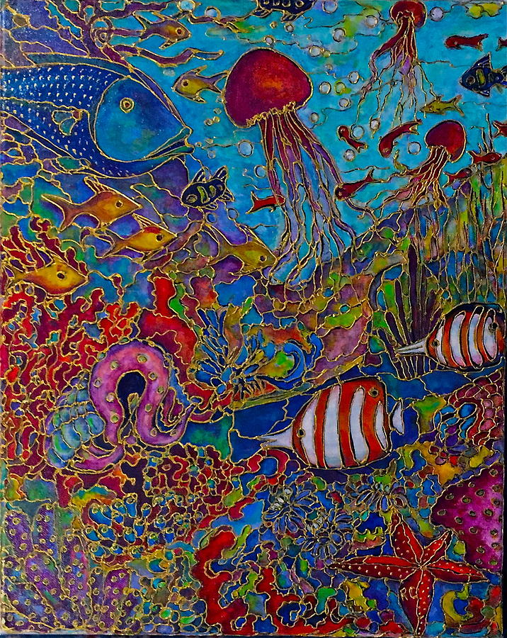 Sea World Painting by Rae Chichilnitsky