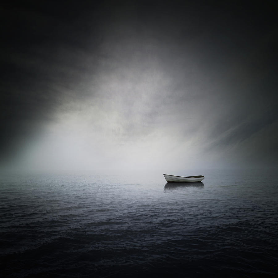 Boat Digital Art - Sea by Zoltan Toth