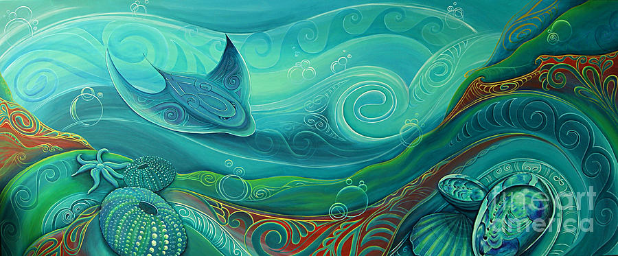 Seabed by Reina Cottier Painting by Reina Cottier
