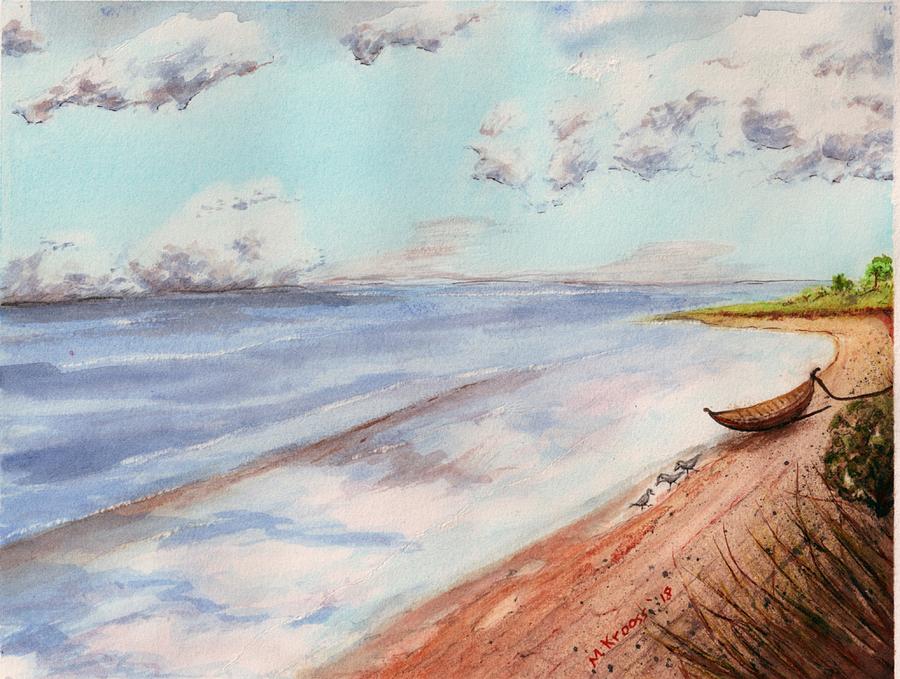 Beach Painting - Seabird Beach by Michael Krooss