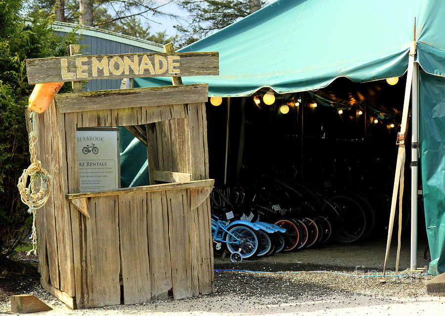 Seabrook Lemonade and Bikes Photograph by Chris Anderson