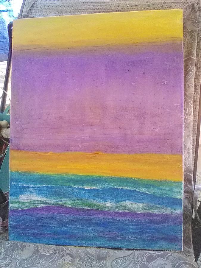 Seafoam Purple Rain Painting By Mary Kay - Fine Art America