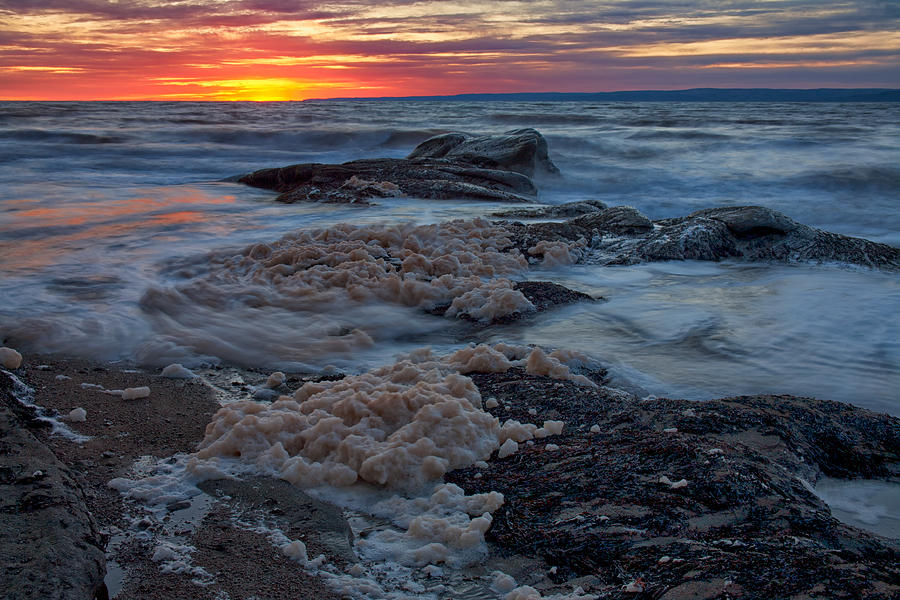 Seafoam Sundown Photograph by Irwin Barrett