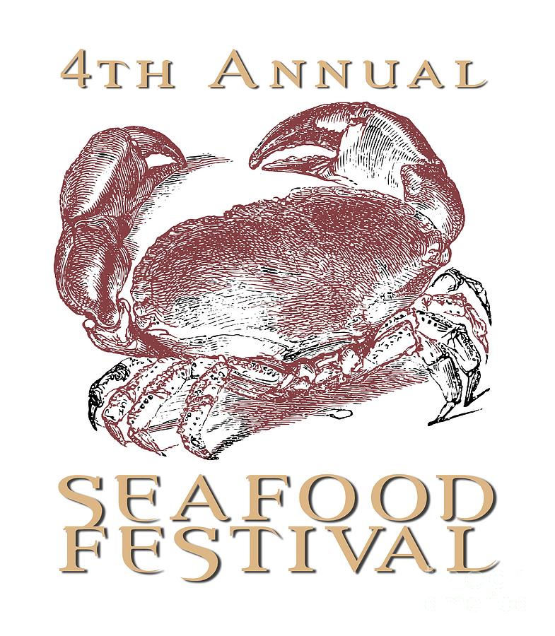 Seafood Festival Tee Digital Art by Edward Fielding