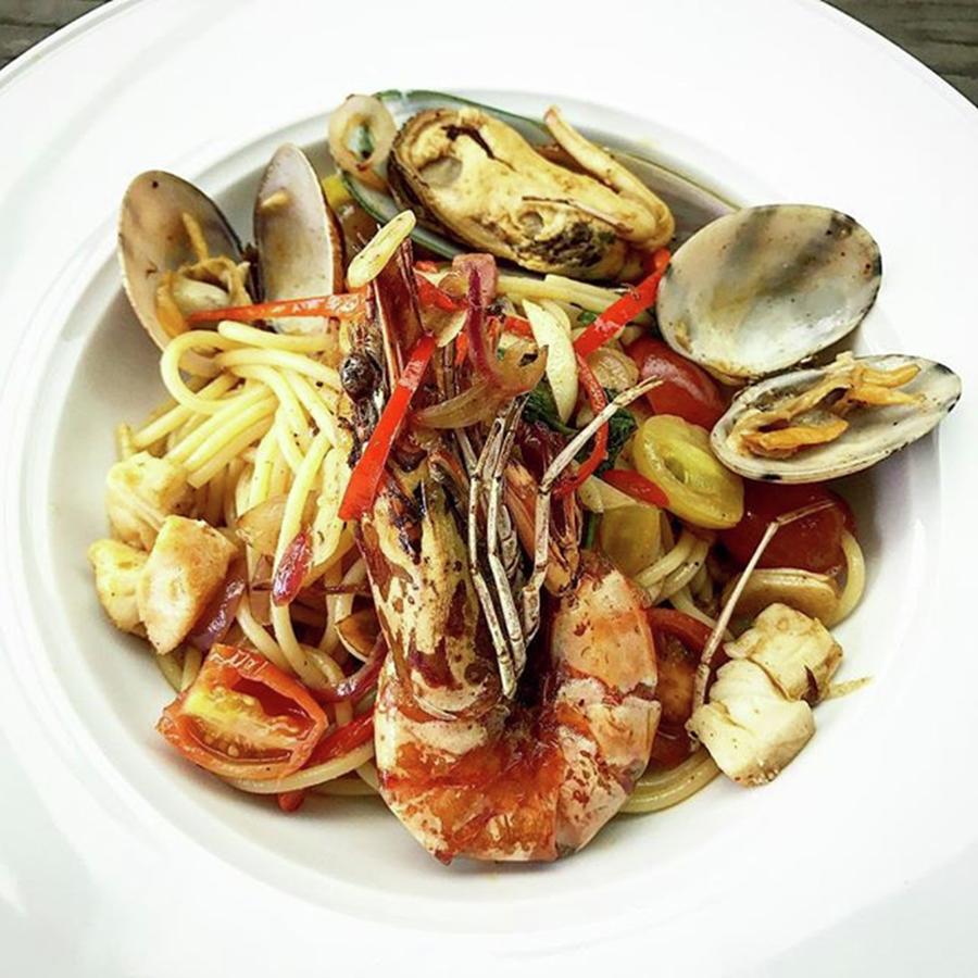 Foodie Photograph - Seafood Spaghetti by Arya Swadharma