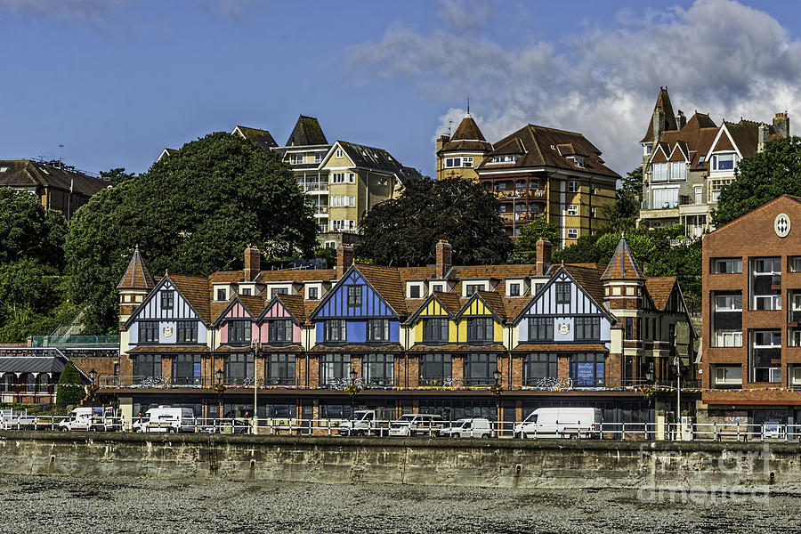 Holiday Photograph - Seafront Villas Penarth by Steve Purnell
