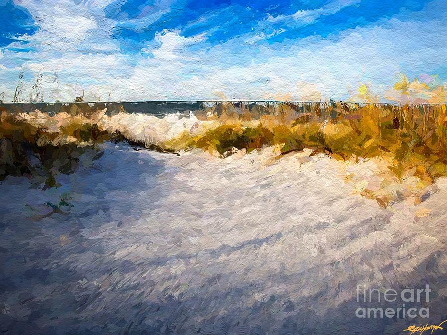 Paradise Digital Art - Seagrass breeze by Anthony Fishburne
