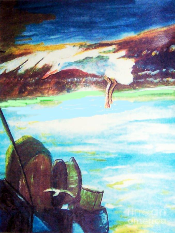 Seagull flight  Painting by Stanley Morganstein