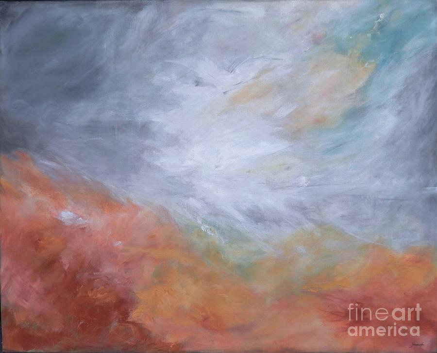 Abstract Painting - Seagull by Graciela Castro