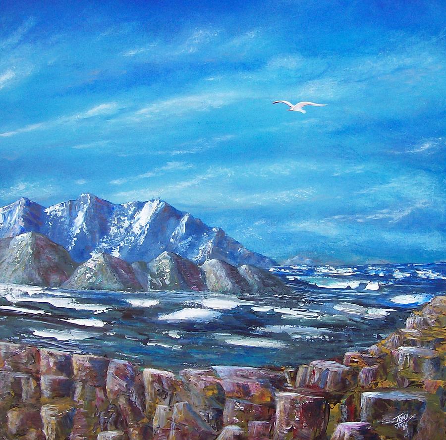 Seagull Seascape V Painting by Tony Rodriguez