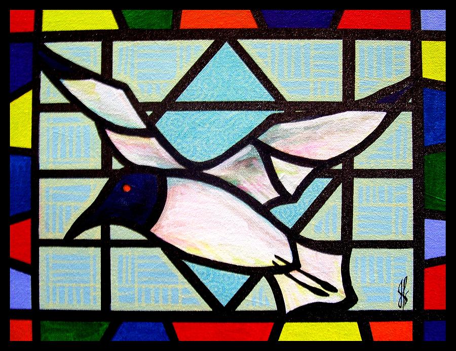 Seagull Painting - Seagull Serenade by Jim Harris