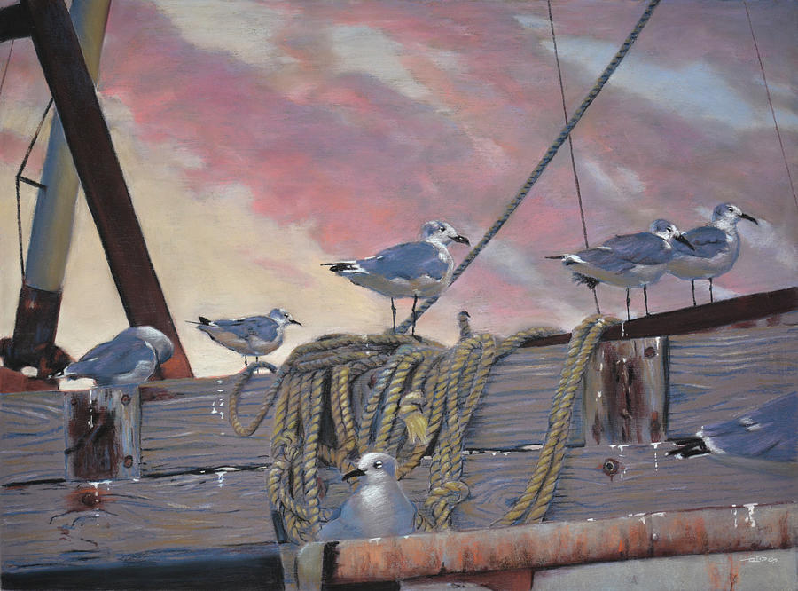 Seagulls Delight Painting by Christopher Reid