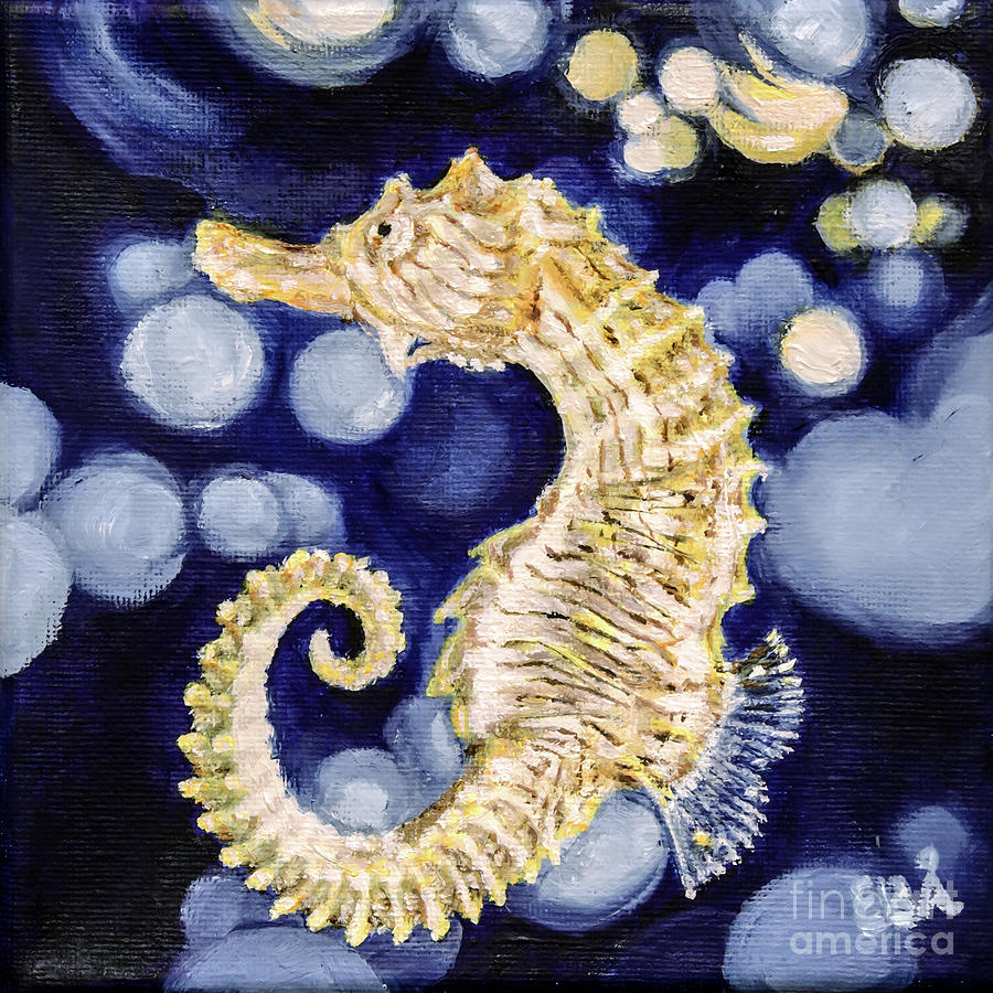 Seahorse Painting by Elaine Berger