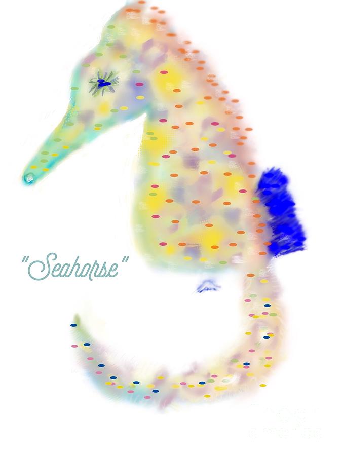 Seahorse Illustration  Drawing by Susan Garren