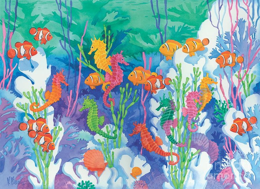 Fish Painting - Seahorse Lagoon by Paul Brent