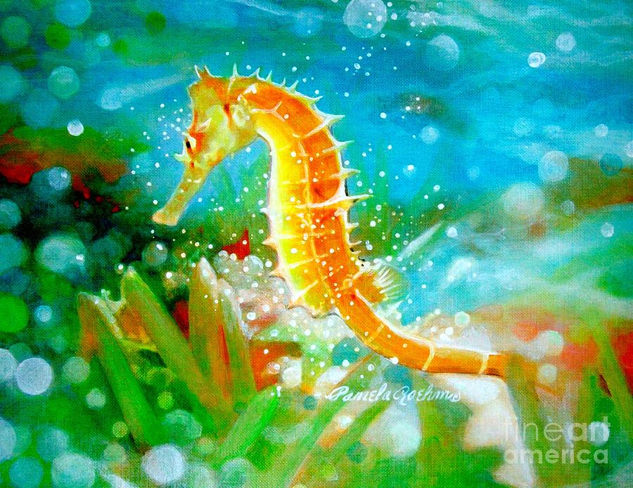Seahorse Painting - Seahorse by Pamela Roehm