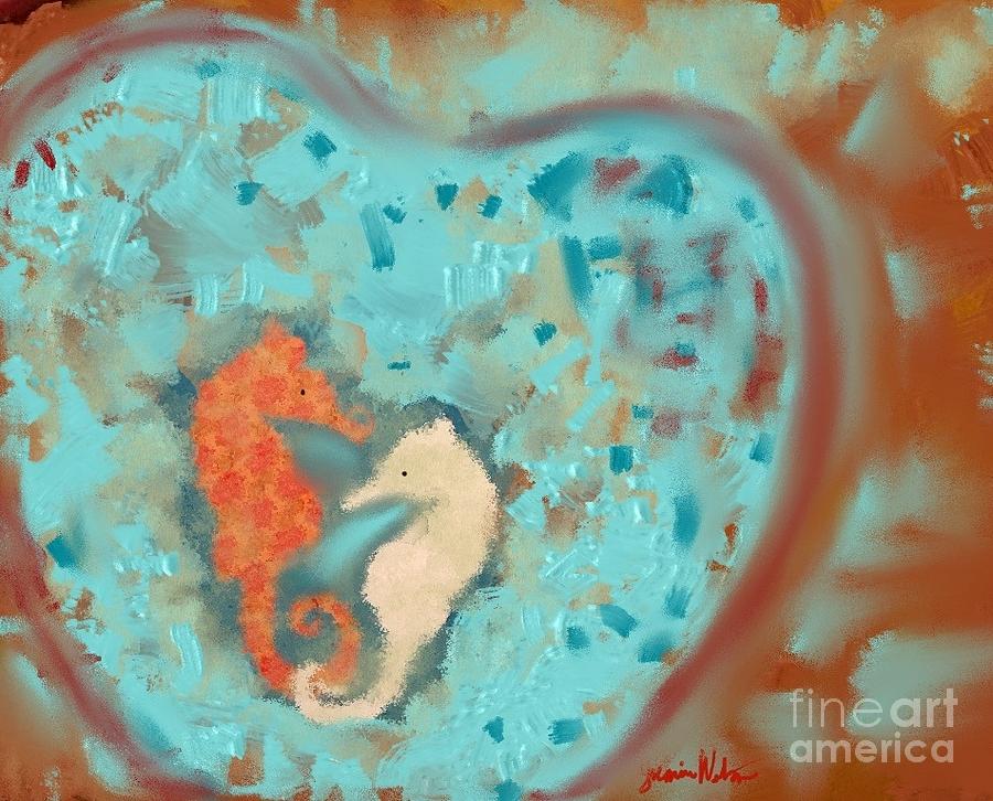 Seahorses in Heart by Jeanie Watson Seahorses in Heart by Jeanie Watson