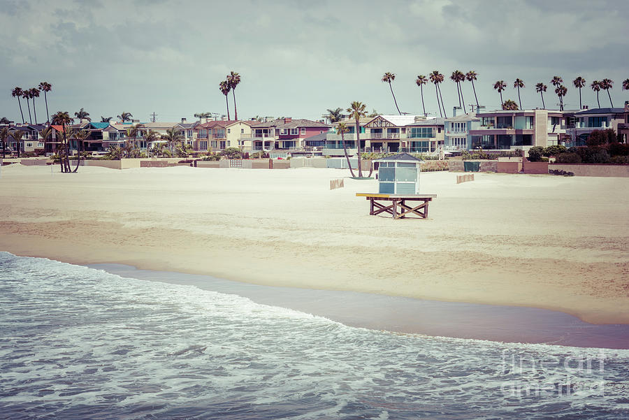 Seal Beach California Retro Summer Photo Photograph by Paul Velgos