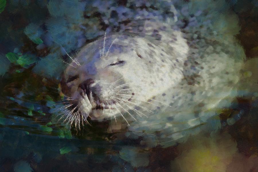 Nature Painting - Seal Bliss by Pierre Blanchard by Esoterica Art Agency