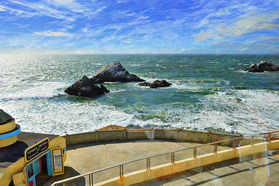 Seal Rocks - From The Cliff House Diner Photograph by Glenn McCarthy Art and Photography