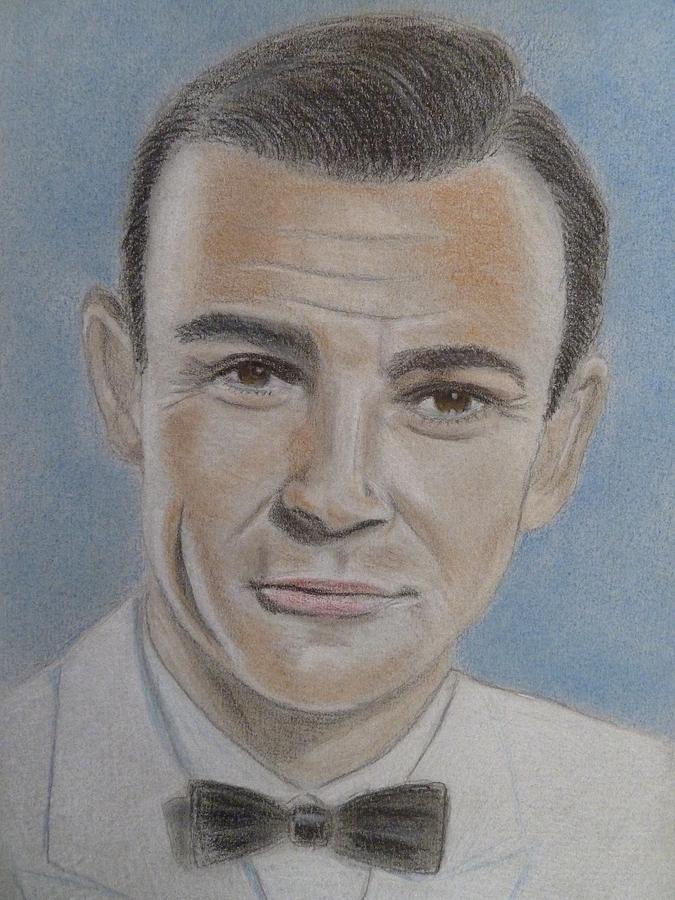Sean Connery Drawing by Paul Blackmore
