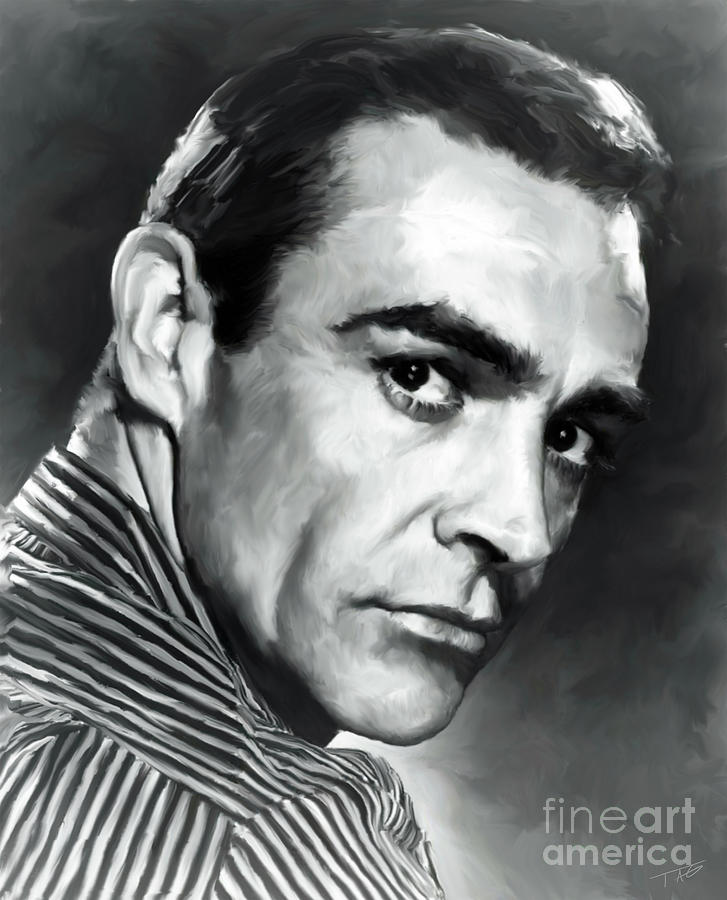 Sean Connery Painting by Paul Tagliamonte