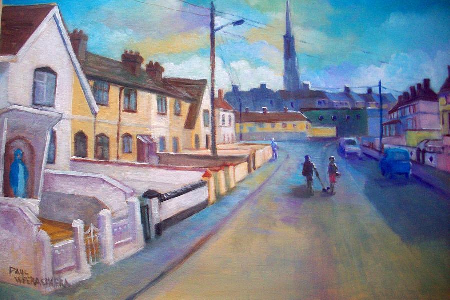 Ireland Painting - Sean Hueston Place Limerick Ireland by Paul Weerasekera