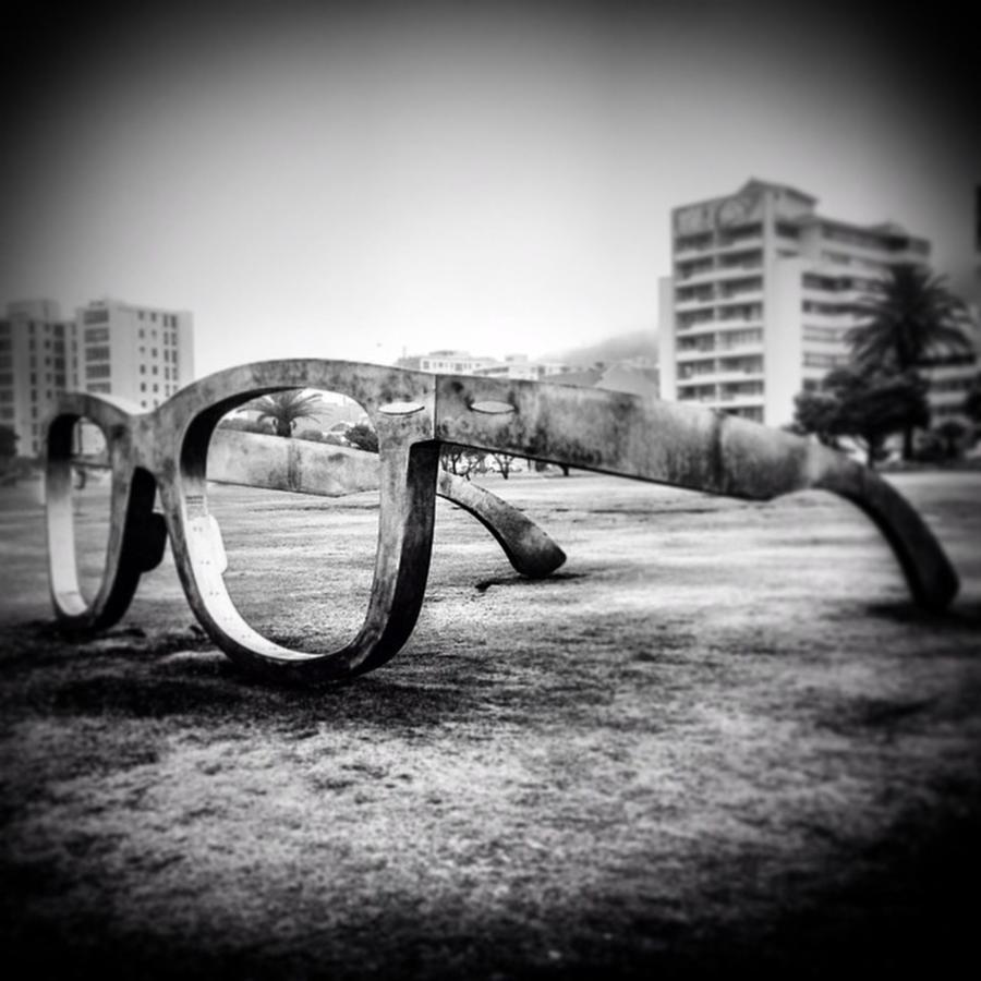 Sunglasses Photograph - #seapoint #sunglasses #sculpture #art by Sam Stratton
